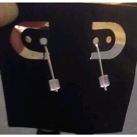 Handmade White Glass Beaded Snowman Earrings With Rhinestone Red, Green,Blue - Picture 2 of 3